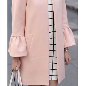 Zara bell sleeve coat